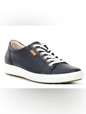 ECCO Soft 7 women’s black leather sneakers, 10M